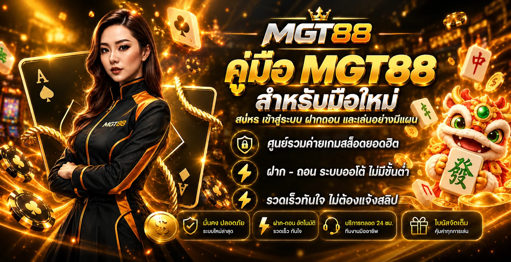 MGT88 คู่มือมือใหม่ สมัคร Login ฝากถอนอย่างปลอดภัย